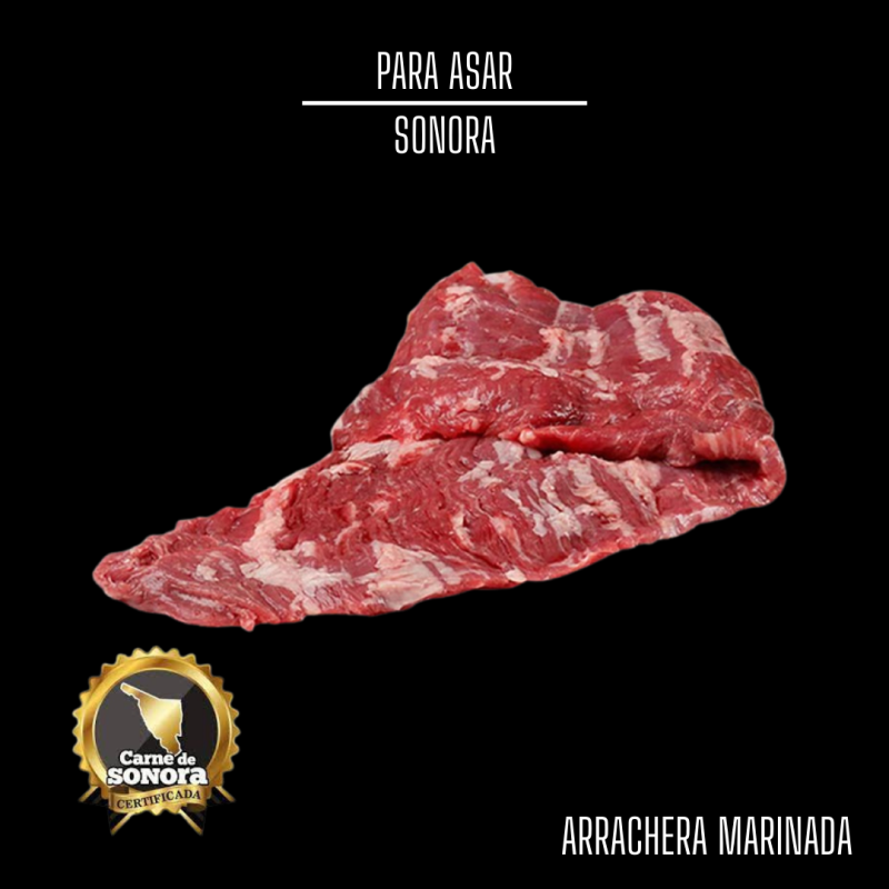 Arrachera Marinada Sonora Caja con 3KG
